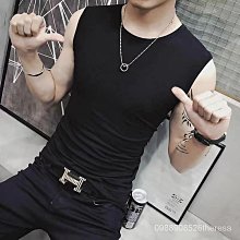 精選男士背心夏季內穿雙面絨V領緊身修身型無袖T恤健身運動寬肩坎肩潮-毛毛男裝 歷史價格詳細信息