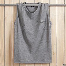 男無袖上衣背心男純棉男士無袖t恤跨欄背心寬肩大碼印花港風背袖寬大1/2件裝-潮流精選 歷史價格詳細信息