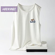 熱賣夏季背心男ins潮牌無袖T恤潮流痞帥冰絲短袖23新款外穿馬甲坎肩-毛毛男裝 歷史價格詳細信息