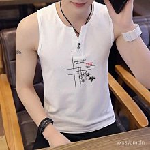 男背心 無袖t恤 無袖背心 夏天必備帥氣涼感無袖 純棉背心 運動健身背心 寬鬆背心 削肩背心-毛毛男裝 歷史價格詳細信息