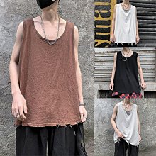 港風無袖T恤男 麂皮絨背心 夏寬肩上衣 砍袖運動健身馬甲乾潮ins網紅無袖背心-真男人專賣店 歷史價格詳細信息