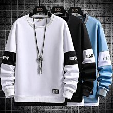 長袖T恤男士新款大學T男秋冬韓版假兩件男生潮流上衣-正正男裝 歷史價格詳細信息