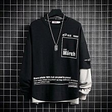 大學T 日系街頭背面文字寬鬆大學T 長袖上衣【TJG3002】現貨＋預購 歷史價格詳細信息