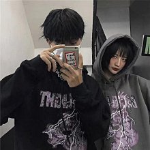 閃電字母 現貨 大學t男 情侶款 嘻哈 暗黑系 Vibe風 帽T 印花 黑暗風強推 價格比較,價格查詢,歷史價格詳細信息