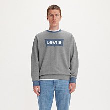 【LEVIS】男款 復古滾邊寬鬆版重磅大學T / 經典Logo / 430GSM厚棉 麻花灰 熱賣單品 歷史價格詳細信息