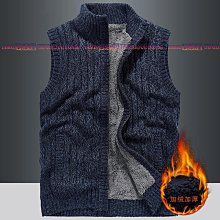 PPOK新款馬甲男開衫歐美休閑拉鏈針織外套加絨保暖青年毛背心厚款【zero潮流屋】 歷史價格詳細信息