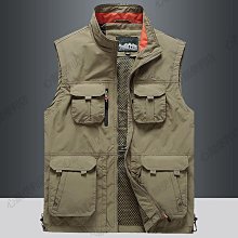 春秋新款馬甲男土戶外休閒中青年攝影釣魚無袖背心馬夾運動外套男男生衣著馬甲春夏薄款馬甲攝影導演記者背心多袋無袖  滿599免運 歷史價格詳細信息
