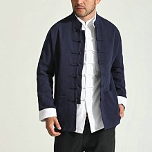 中國風棉麻長袖唐裝男盤扣襯衫功夫衫中式漢服禪修服中老年上衣春 男士唐裝 歷史價格詳細信息