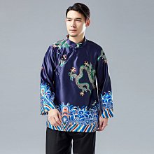 春唐裝男長袖外套棉亞麻雙面穿青年中國風中老年中式男裝兩面 男士唐裝 歷史價格詳細信息