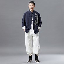 2022春季新款文藝復古男式  批發寬松休閑風男式長袖襯衫 男士唐裝 歷史價格詳細信息
