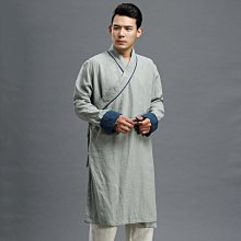 男唐裝外套 男士棉麻挽袖外套 國風中式復古盤扣上衣 漢服 居士服 中山裝 大尺碼男裝外套~喜喜好物~ 歷史價格詳細信息