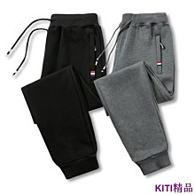 束腳九分褲 直筒棉質長褲 大尺碼運動褲 M-5XL  秋季褲子 棉質長褲  休閒褲 抽繩鬆腰設計 口袋拉鏈 歷史價格詳細信息