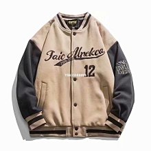 款 時尚拼接棒球領長袖夾克男 2023春季新款青年修身開衫外套 歷史價格詳細信息