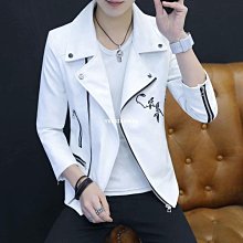 爆款男士外套夾克皮衣男秋冬季新款加絨立領機車休閑百搭男裝-毛毛男裝 歷史價格詳細信息