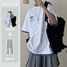 精選克萊因藍毛衣男春秋款日系復古慵懶風寬松情侶針織ins潮秋冬加厚-潮男服飾 歷史價格詳細信息