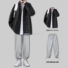 格子襯衫男長袖春秋休閑寬松襯衣男薄外套青少年夏季潮流百【超齡男裝】 歷史價格詳細信息