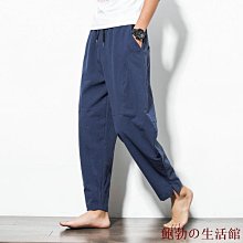 鮑勃の生活館棉麻七分褲女 夏季寬鬆大尺碼亞麻鬆緊腰窄管哈倫褲百搭休閒褲 歷史價格詳細信息