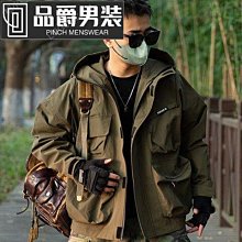 衝鋒衣外套 戶外登山服 動外套 SOURS輕戶外連帽沖鋒衣 男女潮牌 寬松拼色 中性風工裝外套-品爵男装 歷史價格詳細信息