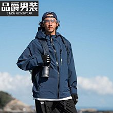 日系RESTICK 23AW全壓膠硬殼Teflon防水防風防寒衝鋒衣外套戶外運動外套登山服連帽外套夾克外套-潮男服飾 歷史價格詳細信息