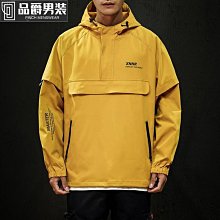 新品 新款男裝休閒連帽男裝夾克外套 時尚休閒夾克外套 夾克男春季新款中青年男士棒球領外套-可開發票 歷史價格詳細信息