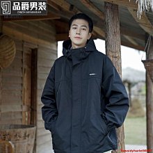 登山衣 衝鋒衣 衝鋒衣外套 機能外套 潮牌寬鬆連帽外套男女戶外動美式衝鋒衣工裝登山服夾克-品爵男装 歷史價格詳細信息