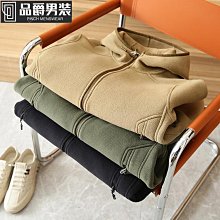 男士搖粒絨刷毛外套 抓絨衣大學T小外套外套 刷毛衝鋒衣內膽  商務休閒抓絨立領外套 大尺碼戶外動搖粒絨-品爵男装 歷史價格詳細信息