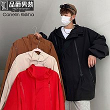 衝鋒衣外套 戶外登山服 動外套 SOURS輕戶外連帽沖鋒衣 男女潮牌 寬松拼色 中性風工裝外套-品爵男装 歷史價格詳細信息