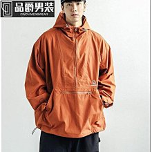 日系衝鋒衣 半拉鍊衝鋒夾克 軍事戰術山系機能外套 輕薄風美式復古日系寬鬆連帽衣 夾克男 歷史價格詳細信息