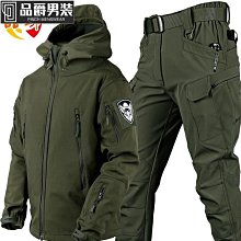 衝鋒衣套裝 刷毛 加厚 保暖 防水 防風 戶外 登山 釣魚工作服 外套男 外套女 歷史價格詳細信息
