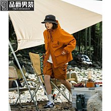 衝鋒外套 戶外防潑水機能多口袋 寬鬆連帽外套 雙頭拉鍊 夾克【TJK3674】現貨＋預購 歷史價格詳細信息