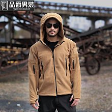 抓絨軟殼衣女秋冬季連帽開衫加絨加厚外套戶外登山運動上衣防風衣-潮男服飾 歷史價格詳細信息