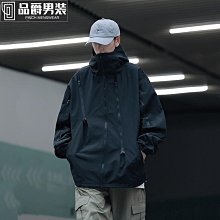 美式衝鋒衣大尺碼外套男日系cityboy情侶機能風工裝夾克立領連帽天天精選 歷史價格詳細信息