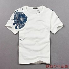 夏季中國風潮流短袖日進斗金t恤男冰絲個性龍印花上衣薄體恤短袖-正正男裝 歷史價格詳細信息