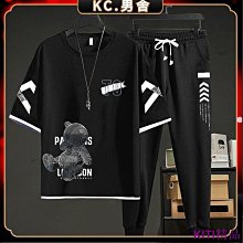 KC夏季男士無袖T恤 純棉背心男 小熊印花 坎肩T恤  韓版潮流圓領無袖寬鬆大尺碼上衣 大碼男裝 男生衣著-毛毛男裝 歷史價格詳細信息