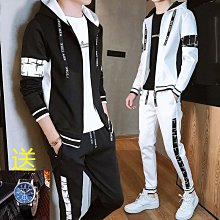 【衣品格】2021秋冬款男套裝 休閒潮牌厚流行連帽情侶工裝 精神小夥套頭兩件套-鑫星精選 歷史價格詳細信息