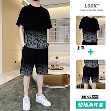 #婷婷百貨運動套裝 日系工裝男士套裝夏季大碼短袖短褲連帽兩件套寬松薄款帥氣一套男 歷史價格詳細信息