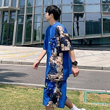 #婷婷百貨套裝 格紋套裝 夏季冰絲涼感套裝 大碼休閒套裝 韓版顯瘦套裝 男生衣著 歷史價格詳細信息