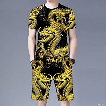 #婷婷百貨男 肌理紋立體感 短袖T恤 + 短褲 韓版帥氣男生兩件套 五分褲 套裝 歷史價格詳細信息