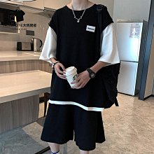 #婷婷百貨套裝 格紋套裝 夏季冰絲涼感套裝 大碼休閒套裝 韓版顯瘦套裝 男生衣著 歷史價格詳細信息