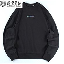 男生大學t 圓領長袖T恤 印花頭衛男 韓版bf慵懶風上男 歷史價格詳細信息