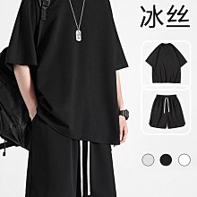 短褲套裝男生青少年短袖t恤男夏季華夫格套裝休閑運動衣服時尚搭配帥氣兩件套@木吉街風男裝 歷史價格詳細信息