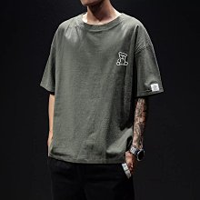 夏季新款冰絲短袖t恤男款潮牌寬松半袖青少年美式白色圓領體恤衫 歷史價格詳細信息