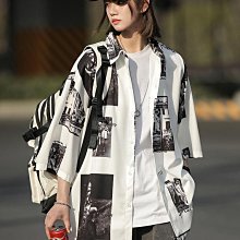 袖襯衫男士夏季新款花襯衣中年碎花民族風薄款半袖男裝-靚仔男裝 歷史價格詳細信息