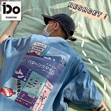 國潮夏季印花短袖t恤男女寬鬆情侶美式街頭復古休閒半袖體恤 歷史價格詳細信息