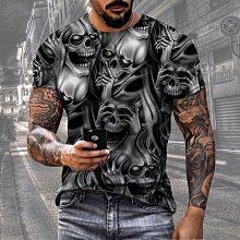 夏季男士 T 恤 3d 獅子印花圖案短袖上衣時尚嘻哈 T 恤男士超大 T 恤復古男士服裝【滿299元發貨】 歷史價格詳細信息