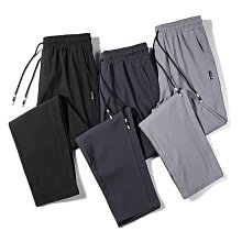 M-5XL夏季男生長褲 薄款休閒 冰絲 速乾運動 運動長 束口 九分 直筒 大尺碼長 彈性長 男 歷史價格詳細信息