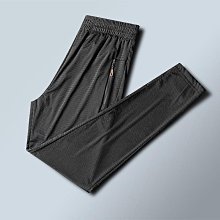 大尺碼 夏季薄款運動休閑褲男寬松直筒加肥加大碼冰絲褲子彈力胖子肥佬褲 歷史價格詳細信息