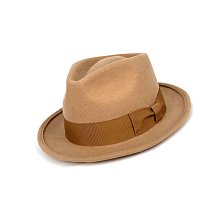 ☆Yango Wu☆ 紳士帽 大帽沿-基本款 駝色 [包邊設計] 編號:006720 Fedora 歷史價格詳細信息