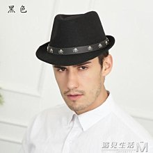 【天天小店】禮帽 時尚帽子   英倫復古風白色時尚毛呢爵士禮帽女士帽子潮牌法式名媛百搭平頂帽 歷史價格詳細信息