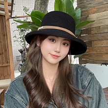 草帽草編漁夫帽女夏季透氣韓版顯臉小水桶帽大帽檐遮陽防曬海邊草帽子 新品 歷史價格詳細信息
